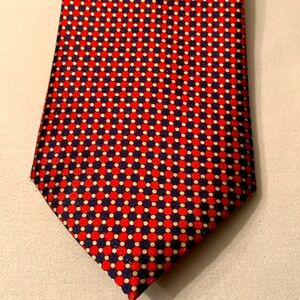 Contarplli Red silk tie made in Itary